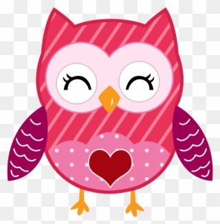 Valentine Cute - Minus - Valentine Owl Clip Art - Png Download