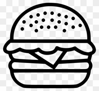 Hamburger Burger Food Junk Beef Chicken Png - Burger Icon Png Clipart