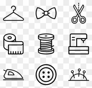 Sewing - Business Icons Vector Png Clipart