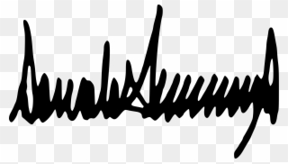Big Image - Donald Trump Signature Clipart
