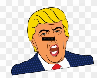 Angry Trump Clipart - Carpe Trump Round Ornament - Png Download