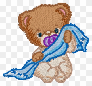 Teddy Bear Embroidery Design Without Embrilliance Enthusiast's - Convert It, Mac Clipart