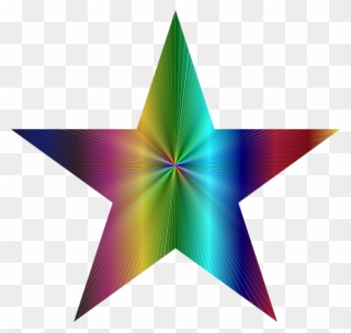 Spectral Liberation Clipart Icon Png - Psychedelic Star Png Transparent Png