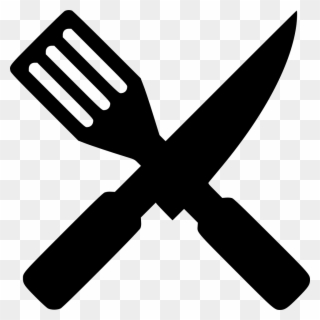 Kitchen Knife Cooking Png Svg Free Library - Knife And Spatula Png Clipart