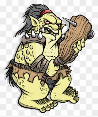 Orc Clipart Troll Bridge - Revenge Of The Blood Thirsty Giant - Png Download