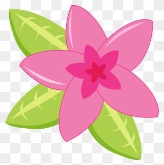 Pink Flower Clipart Moana - Flor De Moana Png Transparent Png