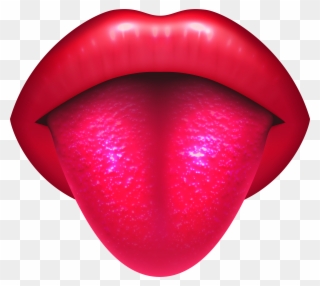 Mouth With Protruding Tongue Png Clip Art - Clip Art Transparent Png
