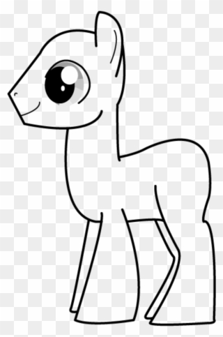 Pony Template - My Little Pony Boy Template Clipart