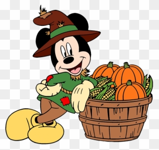 Halloween Clip Art - Disney Scarecrow Mickey Bean Bag - Mouseketoys Tag - Png Download