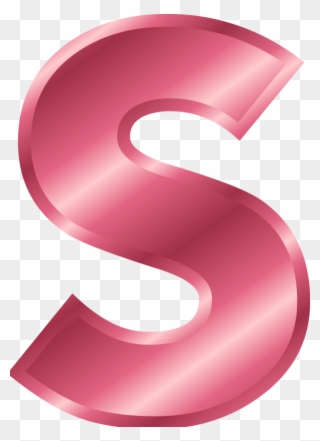 Letter S Clipart - Letter S Color Pink - Png Download