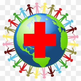 Globe With Red Cross Clipart