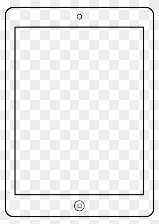 Clipart - Outline Of An Ipad - Png Download