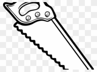 Hand Saw Clipart Outline - Saw Clip Art - Png Download
