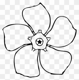 Royalty Free Stock Flower Drawing Template At Getdrawings - Jasmine Flower Clip Art - Png Download