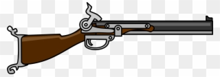 Revolver Rifle Firearm Shotgun - Shot Gun Clip Art - Png Download