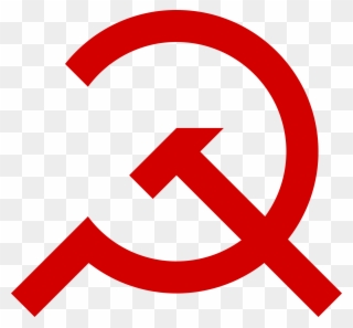 Scythe And Hammer - Hammer And Sickle Clipart - Png Download