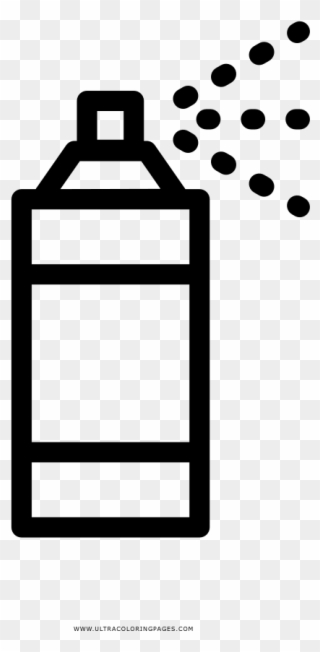 Spray Paint Coloring Page Clipart