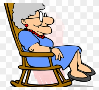 Sweets Clipart Grandma - Old Lady Rocking Chair Gif - Png Download