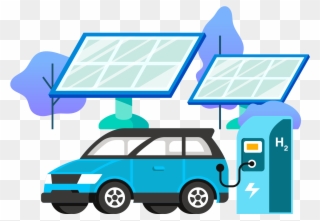 Solar Hydrogen Production - Solar Panel Clipart