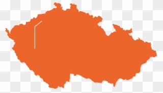 South Bohemia - Czech Republic Map Transparent Clipart