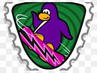 Snowboard Clipart Club Penguin - Club Penguin Extreme Stamp - Png Download
