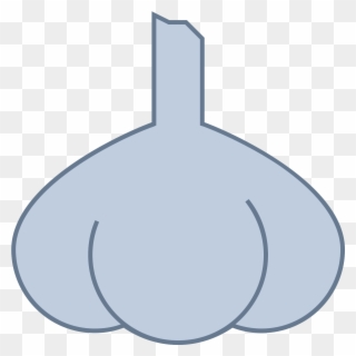 The Icon Is A Simple Depiction Of A Head Of Garlic - Happy Monster Band Clipart
