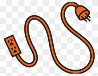 Orange Extension Cord Clipart - Png Download