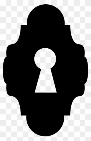 Png File Svg - Black Keyhole Clipart