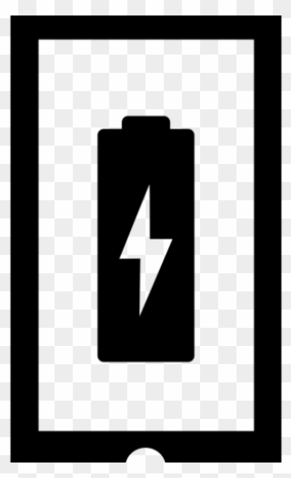 Battery Clipart Iphone Battery - Sign - Png Download