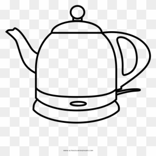 Electric Kettle Coloring Page - Kettle Clipart