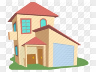 Villa Clipart Pucca House - Modern House Cartoon - Png Download