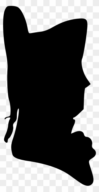 Male Silhouette Historic Person Colonial Man - Colonial Silhouette Clipart