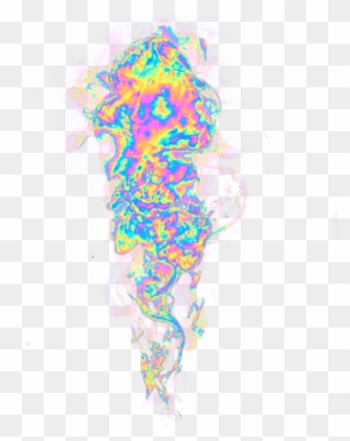 Smoke Steam Holo Holographic Colorful Rainbow Pastel - Map Clipart