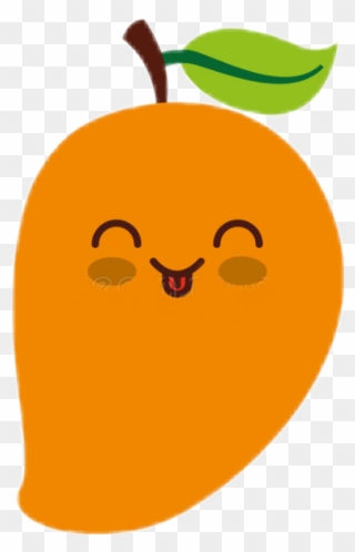Kawaii Mango Fruit Clipart
