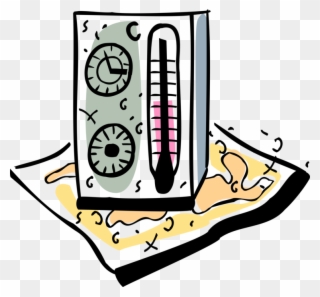 Vector Illustration Of Thermometer For Measuring Air Clipart