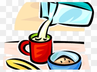 Milk Carton Clipart Cup Milk - Png Download