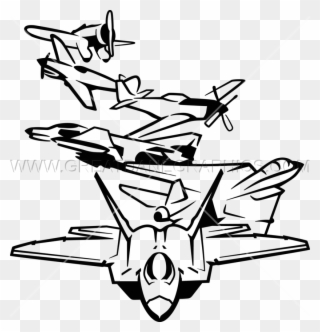 Drawn War Aeroplane - Fighter Plane Drawing Png Clipart