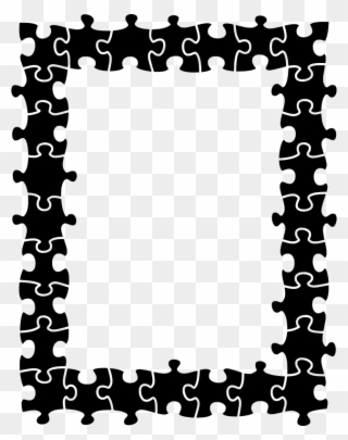 Medium Image - Frame Jigsaw Puzzle Border Clipart