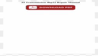 Zf Transmission 4hp22 Repair Manual Zf 4hp22 6hp26 - Parallel Clipart
