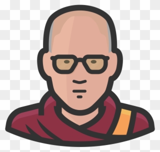 Lama Clipart Dalai Lama - Dalai Lama Clipart - Png Download