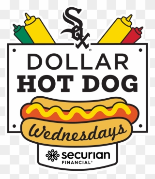 $1 Hot Dog Wednesday - Chicago White Sox Clipart