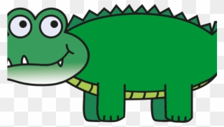 Alligator Clipart Orange - Crocodile Cartoon - Png Download
