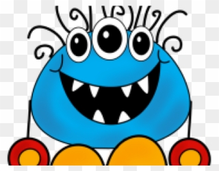 Monster Clipart Teal - Big Green Circle - Png Download