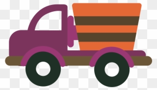 Car Clip Art Vector Cartoon Trolley - Truck Trolley Vector - Png Download
