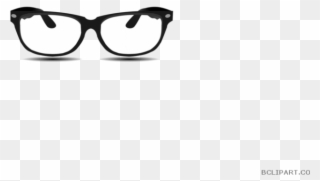 Goggles Clipart Nerdy Glass - Monochrome - Png Download