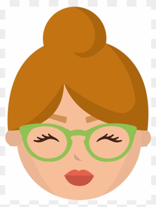 Glasses For Round Faces - Illustration Clipart