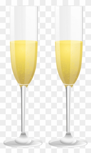 Free Png Download Two Champagne Glasses Png Images - Champagne Stemware Clipart
