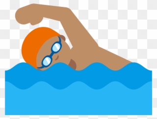 Open - Swimming Emoji Png Clipart