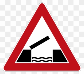 Road Sign With 10% - Steep Hill Downwards Sign Clipart