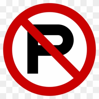 Indonesian Road Sign B4b - Street Signs No Parking Clipart